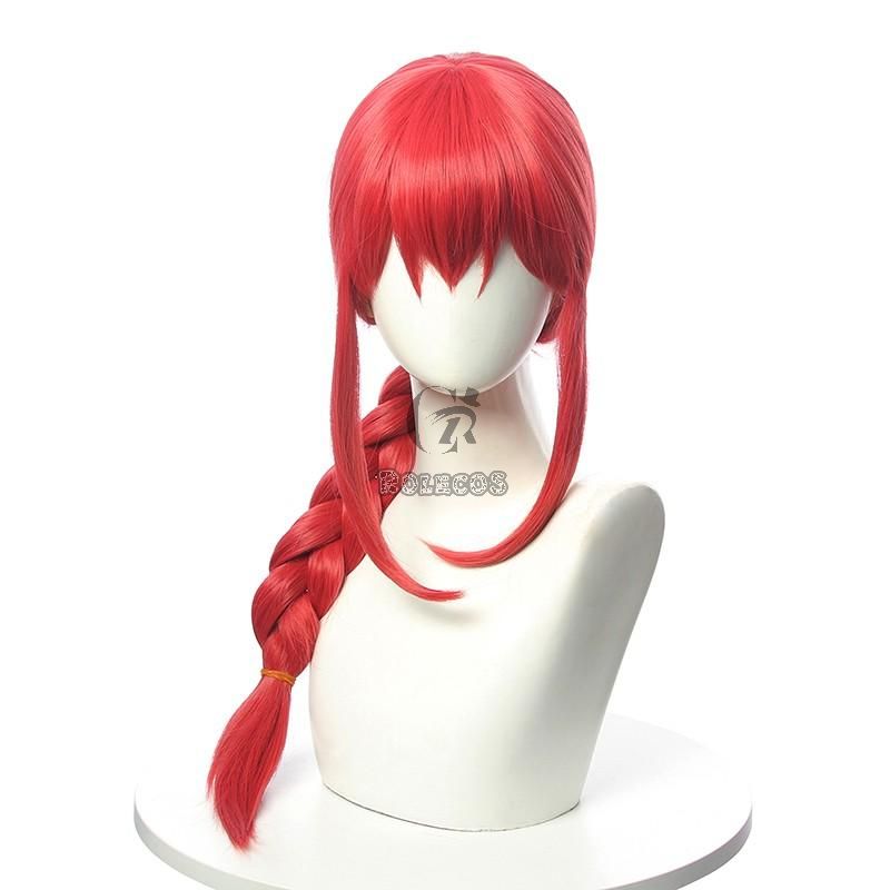 Chainsaw Man Makima Orange Weave Cosplay Wigs