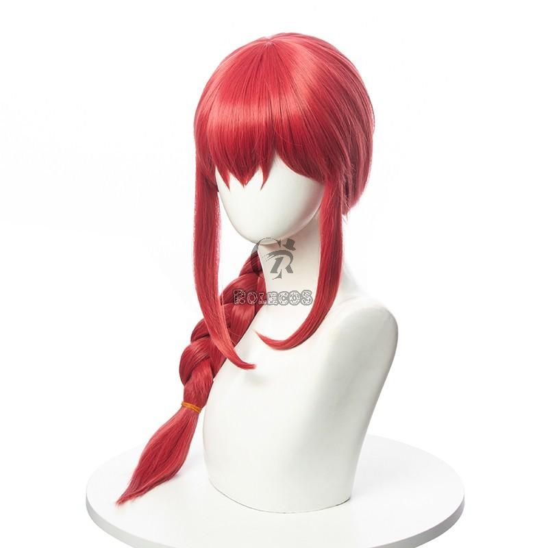 Chainsaw Man Makima Orange Weave Cosplay Wigs