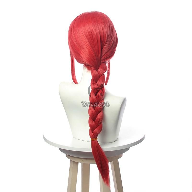 Chainsaw Man Makima Orange Weave Cosplay Wigs