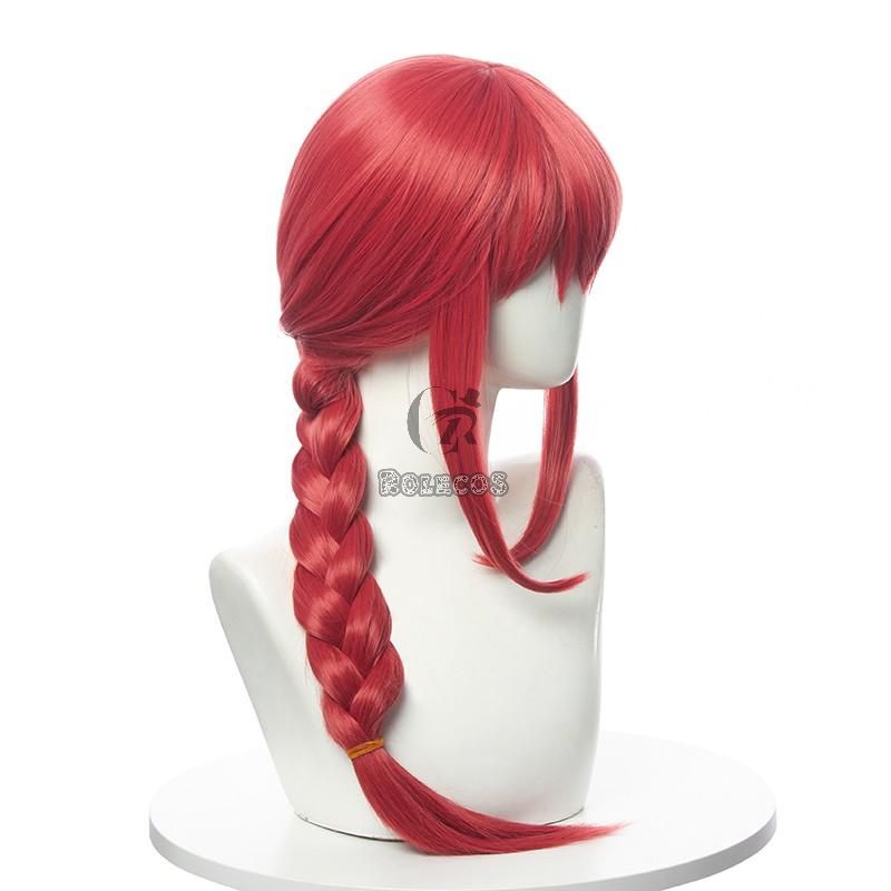 Chainsaw Man Makima Orange Weave Cosplay Wigs