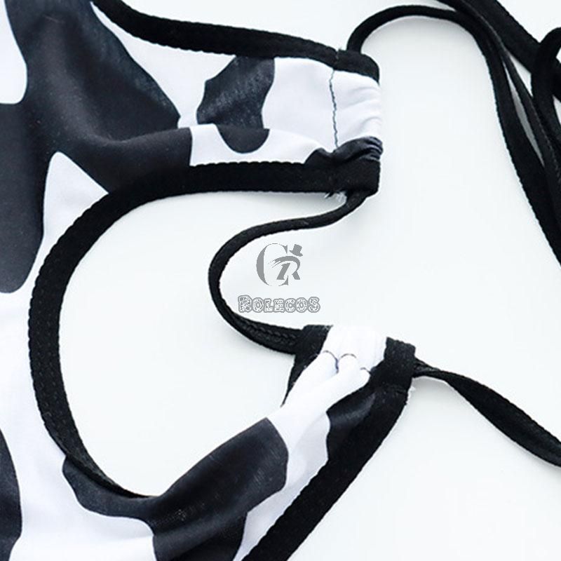 Cow Print Girl's Bodysuit Cosplay Costume
