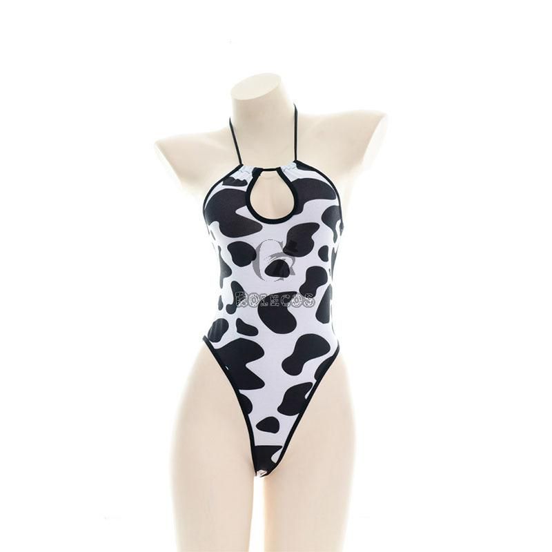 Cow Print Girl's Bodysuit Cosplay Costume