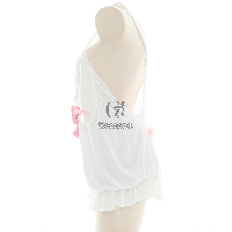 Crossover Backless Plush Rabbit Bodysuit Cosplay Costume