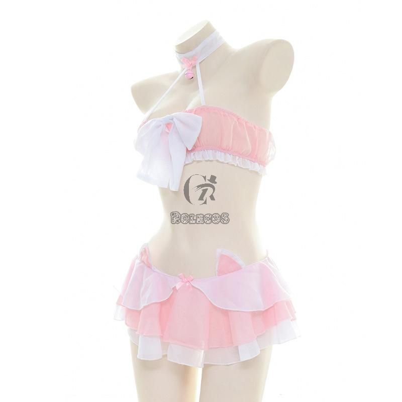 Sexy Backless Red Plush Cheongsam Cosplay Costume