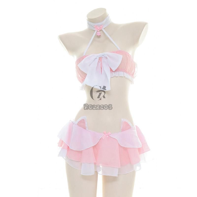 Sexy Backless Red Plush Cheongsam Cosplay Costume