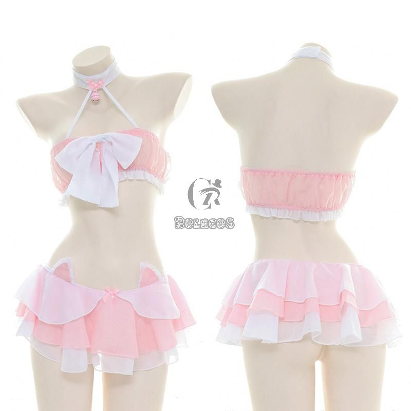 Sexy Backless Red Plush Cheongsam Cosplay Costume