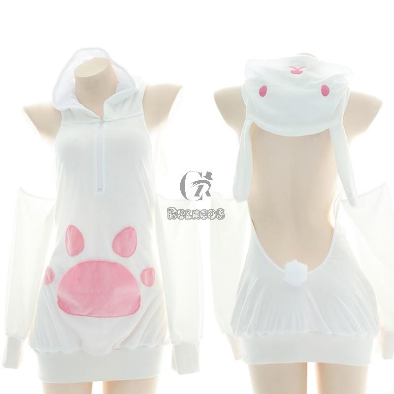 Cute Cat Pink Sexy Pajamas Cosplay Costume