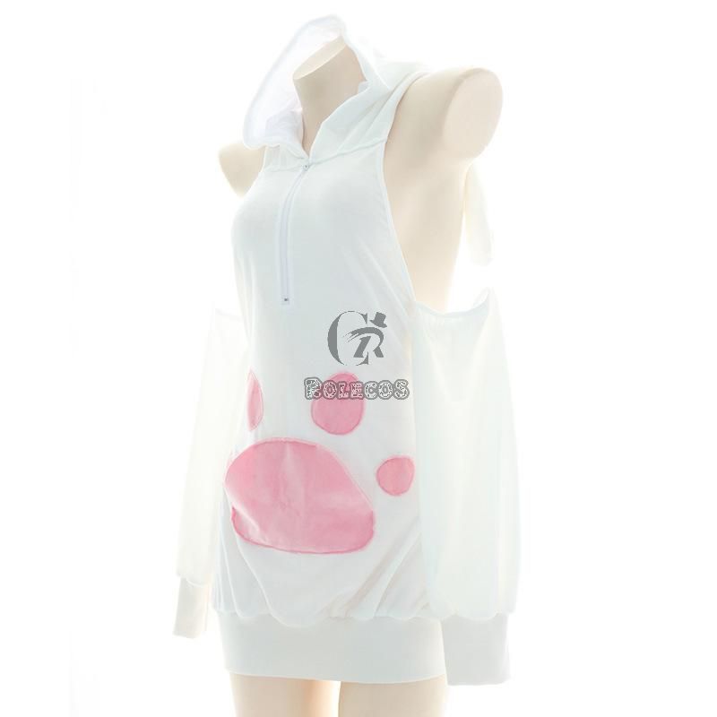 Cute Cat Pink Sexy Pajamas Cosplay Costume
