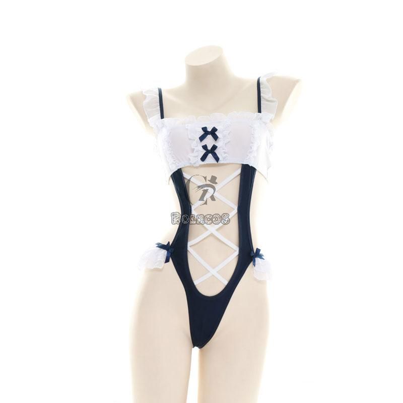 Cute Swimsuit Bodysuit Maid Cosplay Costume