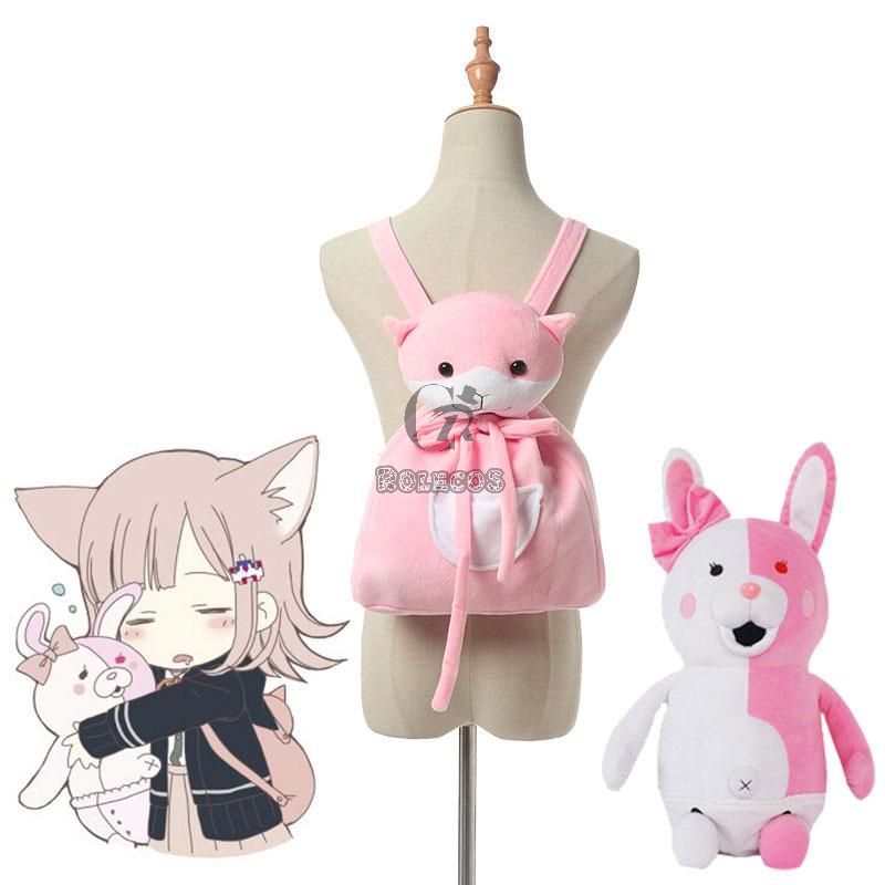 Dangan Ronpa2 Nanami ChiaKi Cat Backpack And Bear Doll