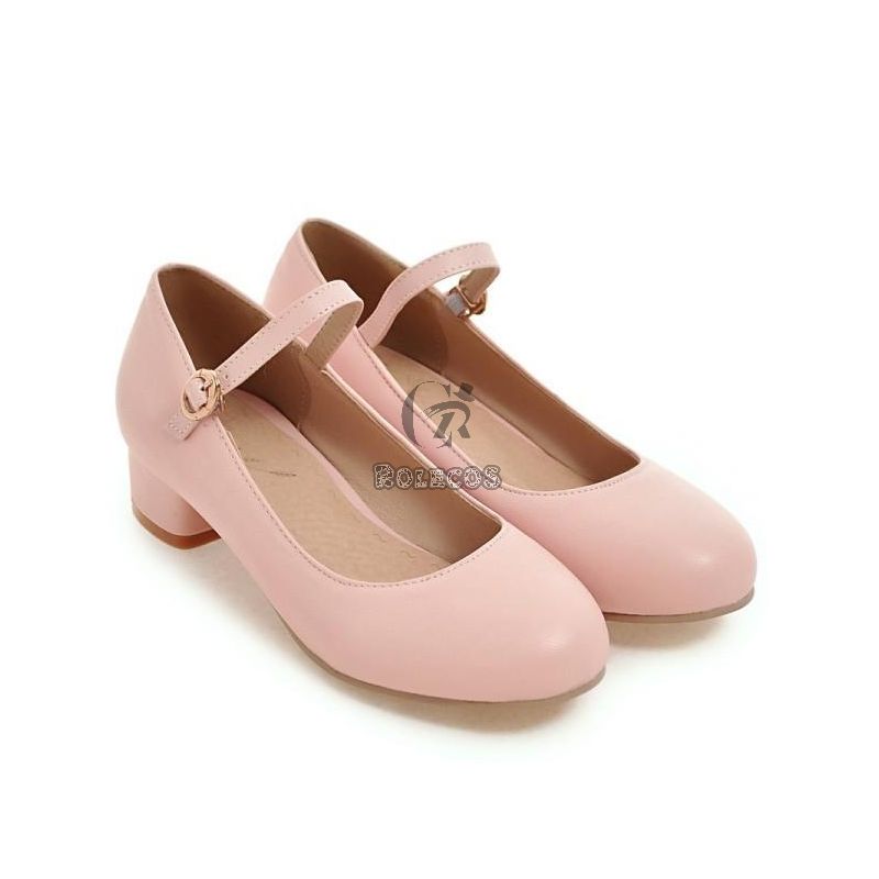 Dangan Ronpa2 Nanami ChiaKi Pink Cosplay Shoes