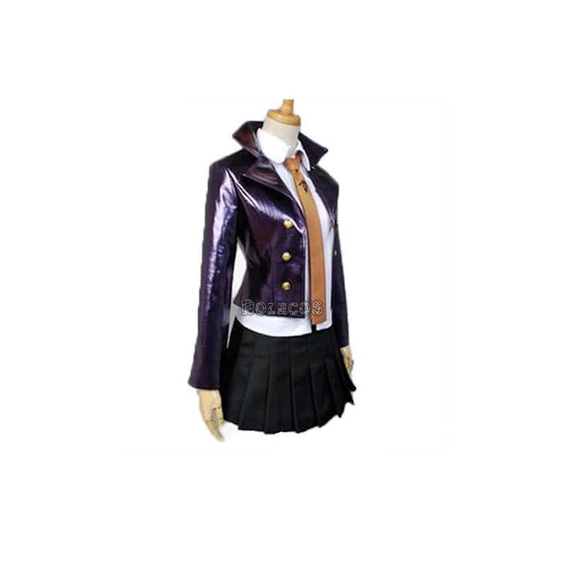 Danganronpa Kyouko Kirigiri Deep Purple Short Dress Cosplay suits