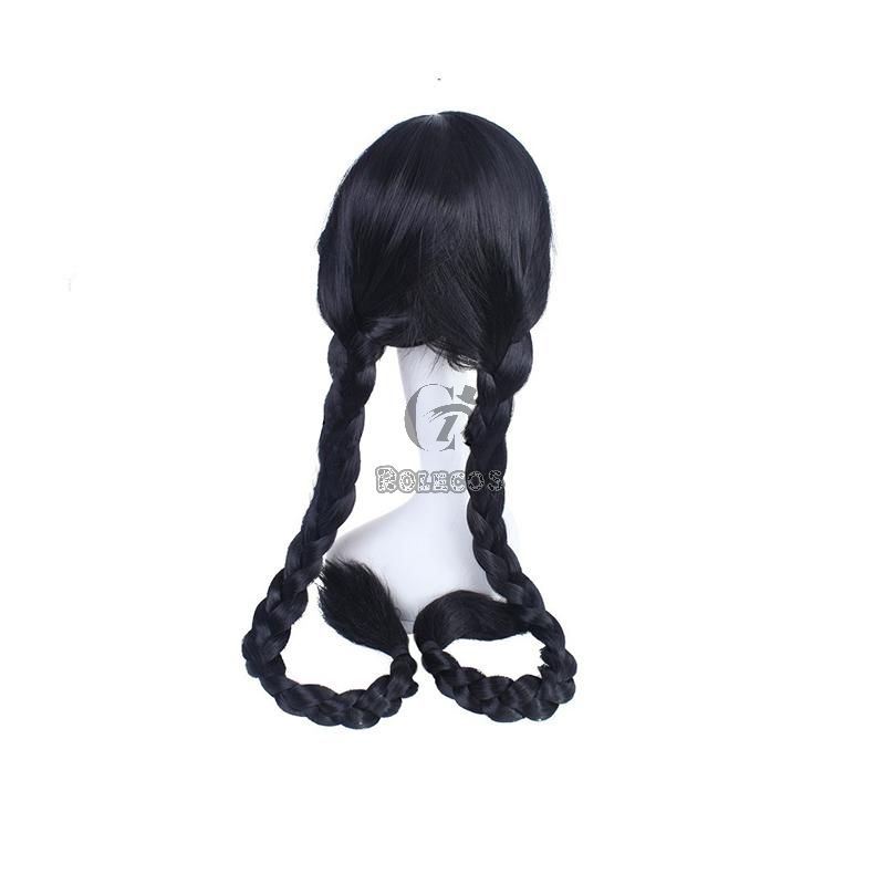 DanganRonpa Toko Hukawa Black Long Cosplay Wigs