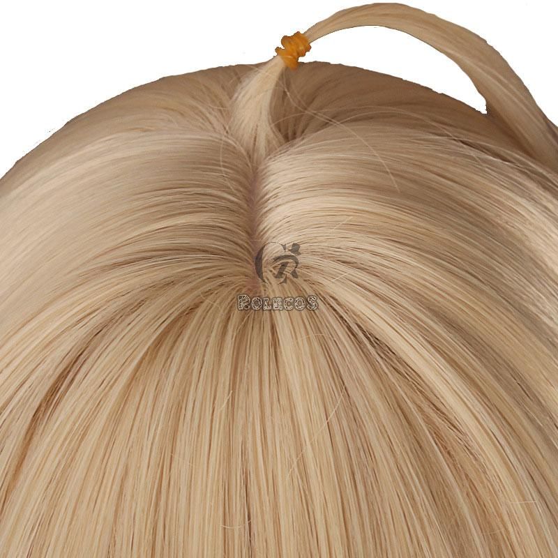 Danganronpa V3 Akamatsu kaede Blonde Long Cosplay Wigs