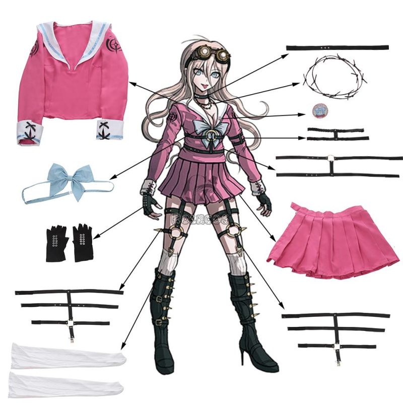 Danganronpa V3 Killing Harmony  Iruma Miu Cosplay Costume