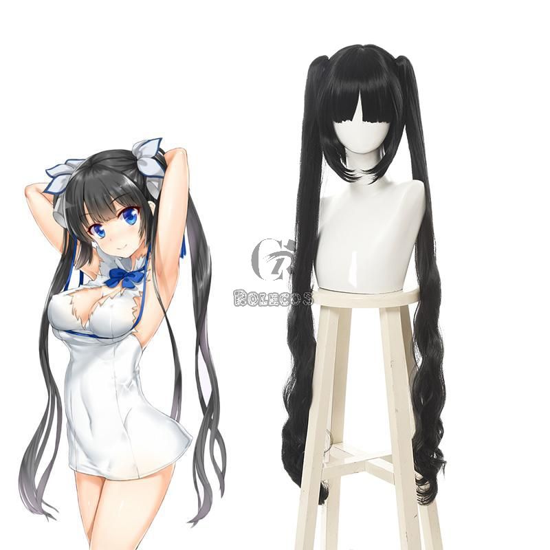 DanmachiIs It Wrong to Try to Pick Up Girls in a Dungeon Hestia Black Long Cosplay Wigs