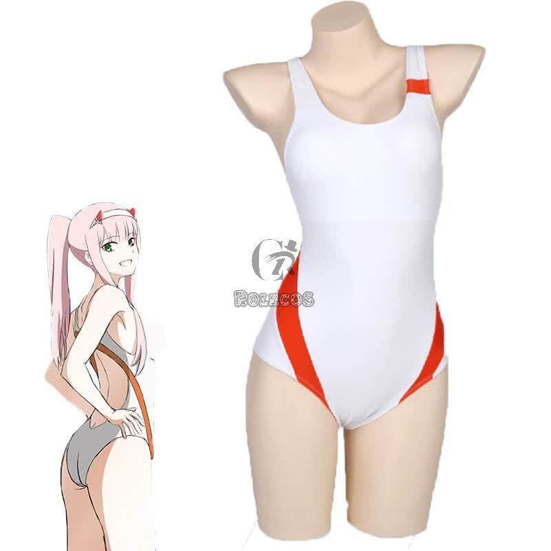 DARLING in the FRANXX Anime Cosplay 02 Zero Two Swimwear Set