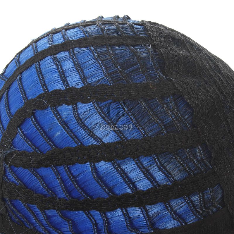 Demon Slayer Hashibira Inosuke Blue Black Mixed Color Cosplay Wigs