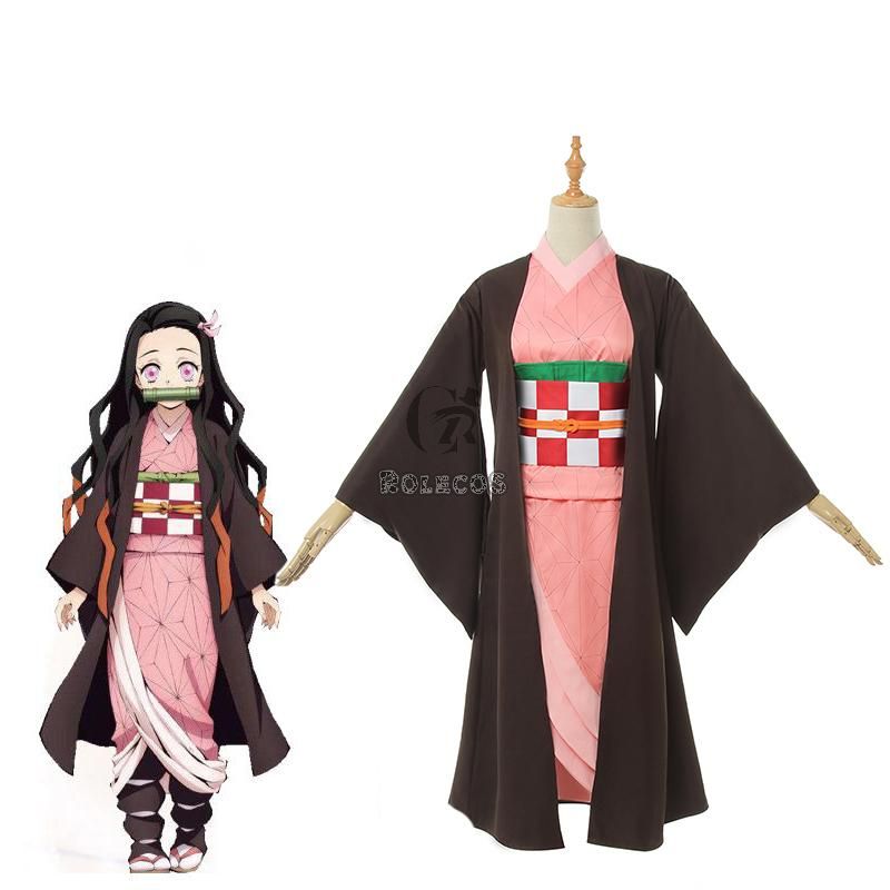 Demon Slayer  Kimetsu no Yaiba Nezuko Kamado kimono Cosplay Costume