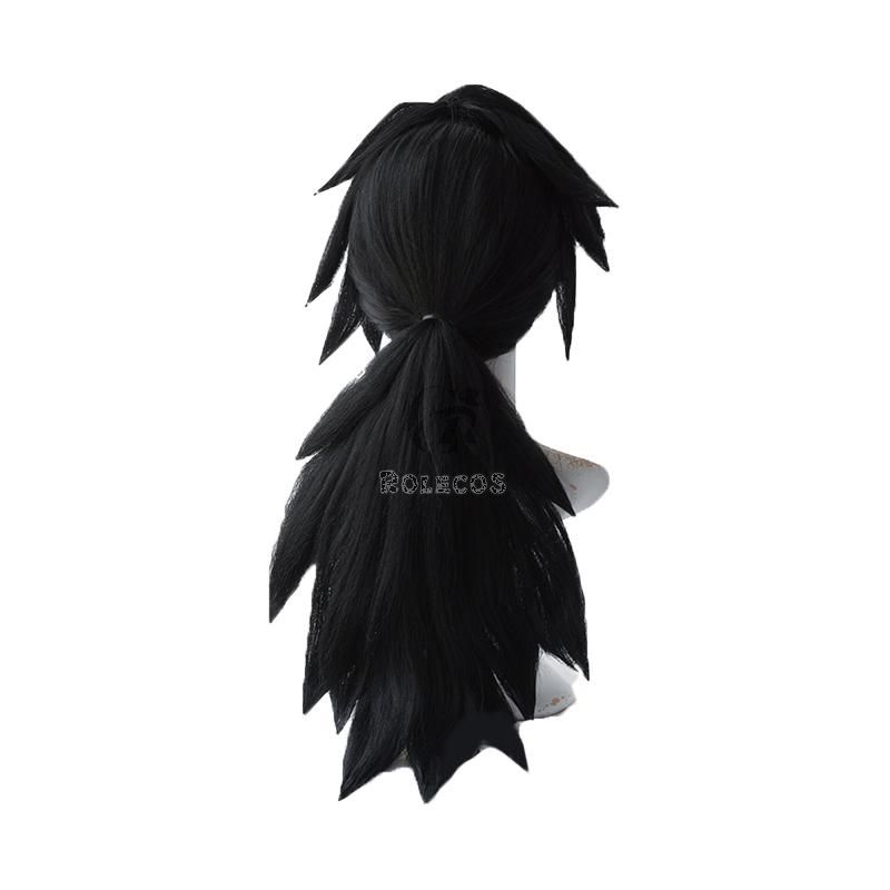 Demon Slayer  Kimetsu no Yaiba Tomioka Giyuu Black Long Cosplay Wigs