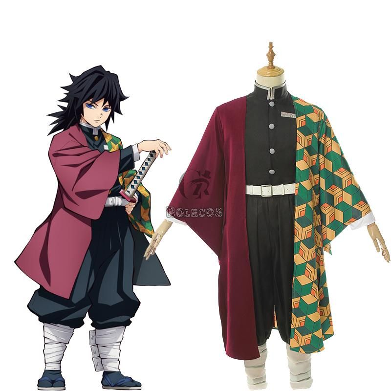 Demon Slayer  Kimetsu no Yaiba Tomioka Giyuu Kimono Cosplay Costume