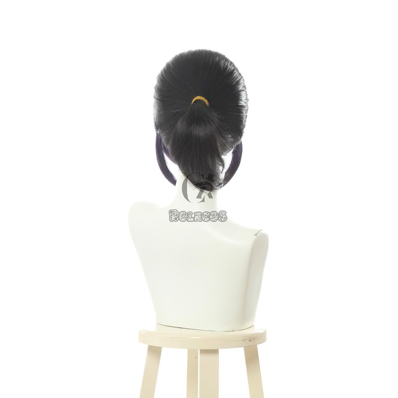 Demon Slayer Kochou Shinobu Short Purple Gradient Color Cosplay Wigs