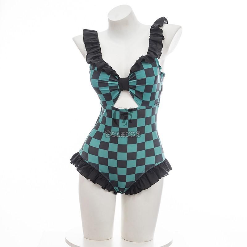 Demon Slayer Tanjirou Kamado Swimsuit Cosplay Costume