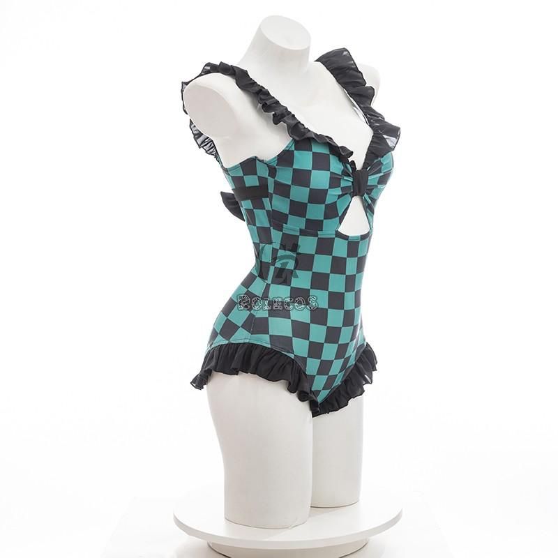 Demon Slayer Tanjirou Kamado Swimsuit Cosplay Costume