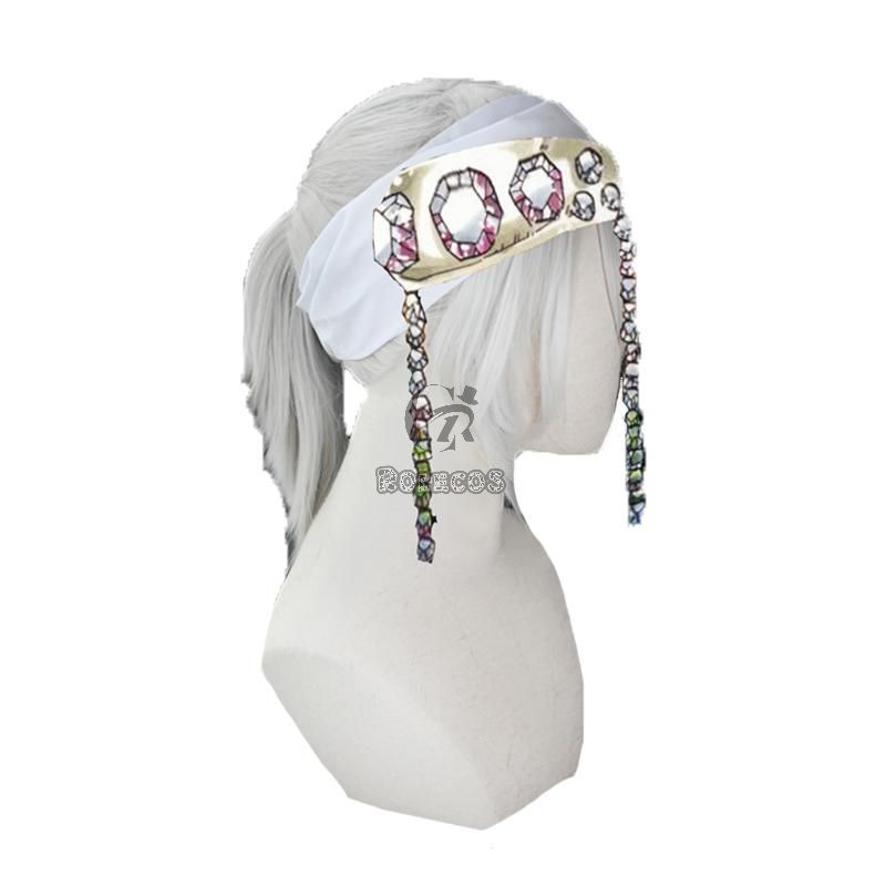 Demon Slayer Uzui Tengen 2 Style White Cosplay Wigs