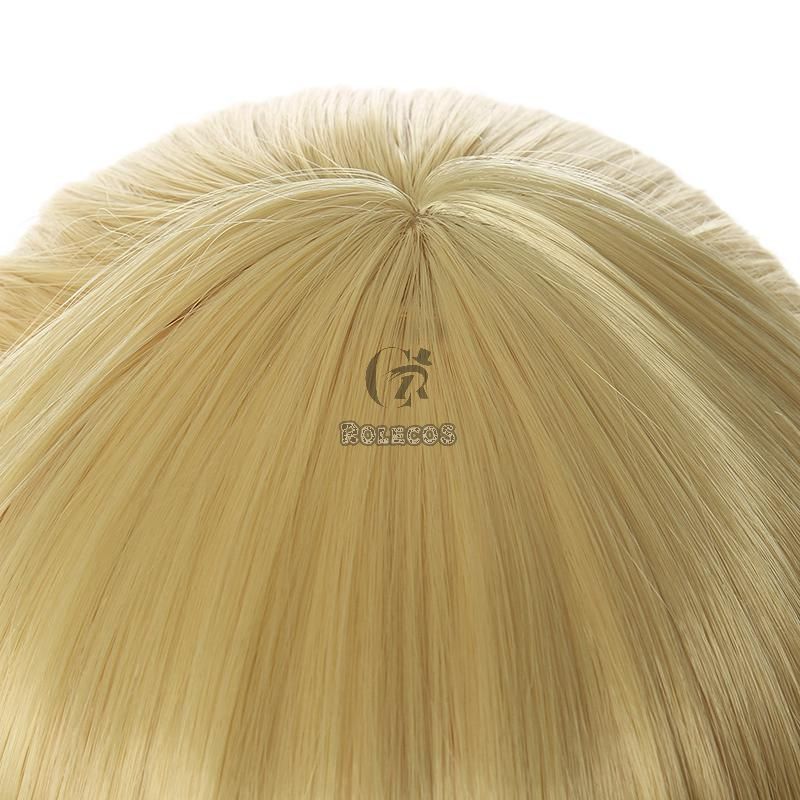 Demon Slayer Zenitsu Agatsuma Female Blonde Long Ponytail Cosplay Wigs