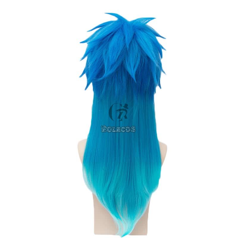 Dramatical Murder Seragaki Aoba Anime Blue Long Cosplay Wigs