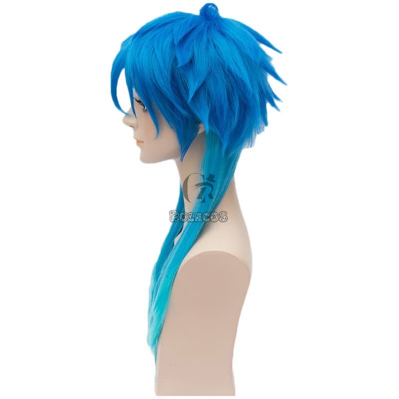 Dramatical Murder Seragaki Aoba Anime Blue Long Cosplay Wigs