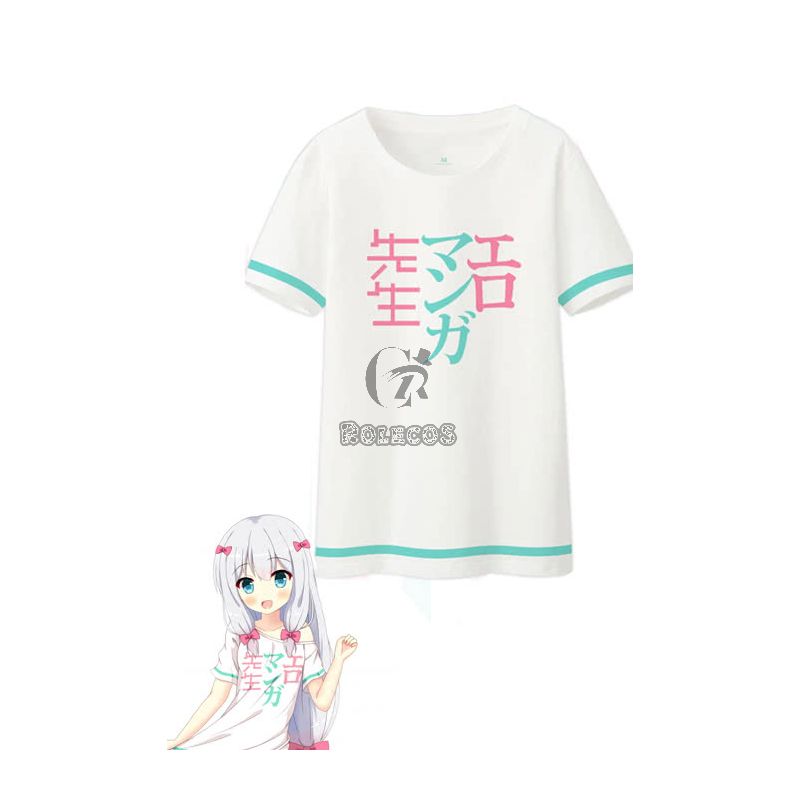 Eromanga Sensei Izumi Sagiri White Cosplay Costume T-shirt