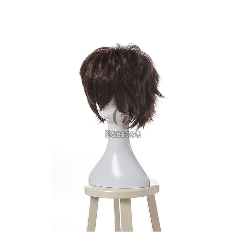 Fashion Black Short Synthetic Cosplay Man Wigs
