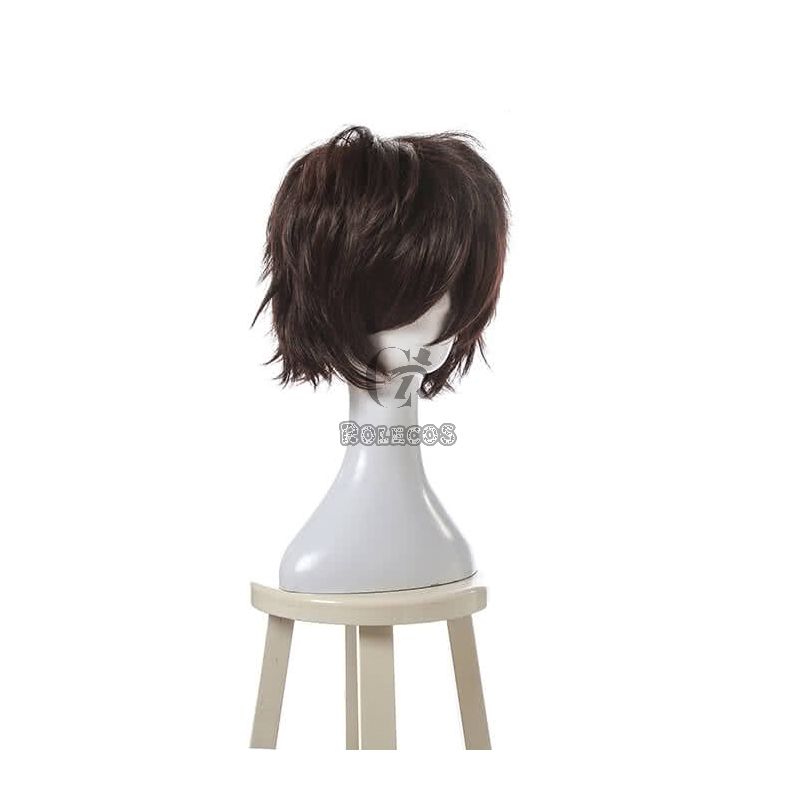 Fashion Black Short Synthetic Cosplay Man Wigs