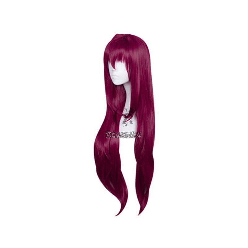 Fate/Grand Order Lancer Scáthach Long Purple Red Cosplay Party Woman Wigs