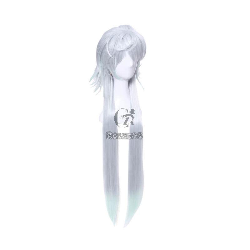 Fate Grand Order Merlin Silver Anime Cosplay Man Wigs