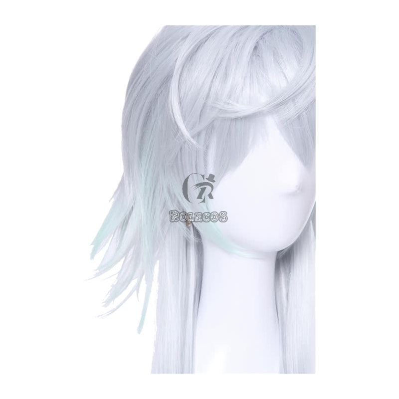Fate Grand Order Merlin Silver Anime Cosplay Man Wigs