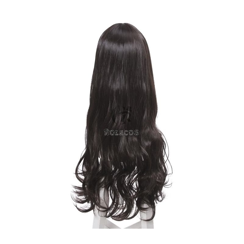 Fate Grand Order Tohsaka Rin Black Brown Long Curly Game Cosplay Wigs 