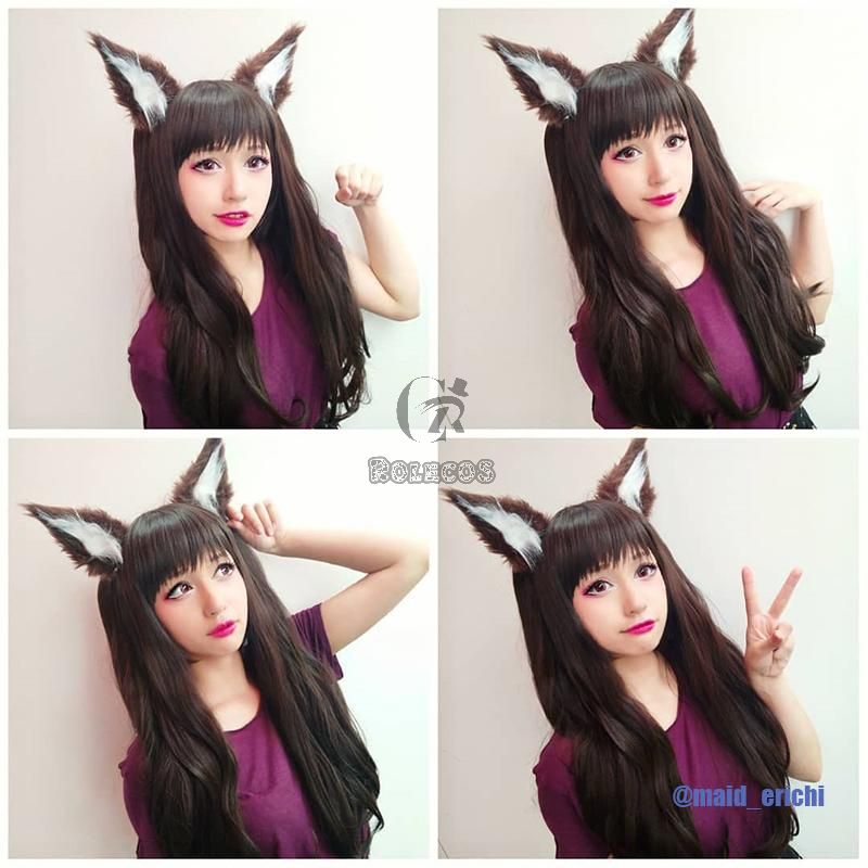 Fate Grand Order Tohsaka Rin Black Brown Long Curly Game Cosplay Wigs