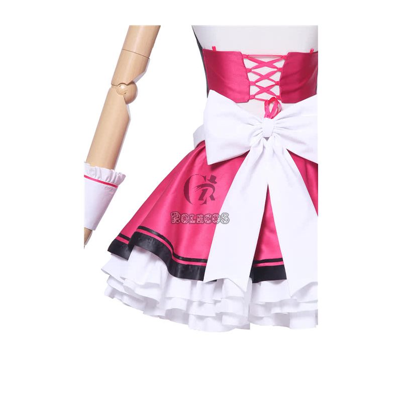 Fate Grand Order Tohsaka Rin Street Choco-Maid Game Cosplay Costumes