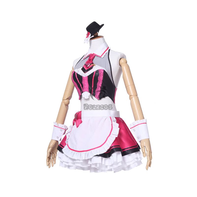 Fate Grand Order Tohsaka Rin Street Choco-Maid Game Cosplay Costumes