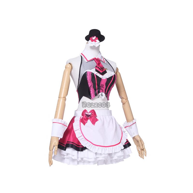 Fate Grand Order Tohsaka Rin Street Choco-Maid Game Cosplay Costumes