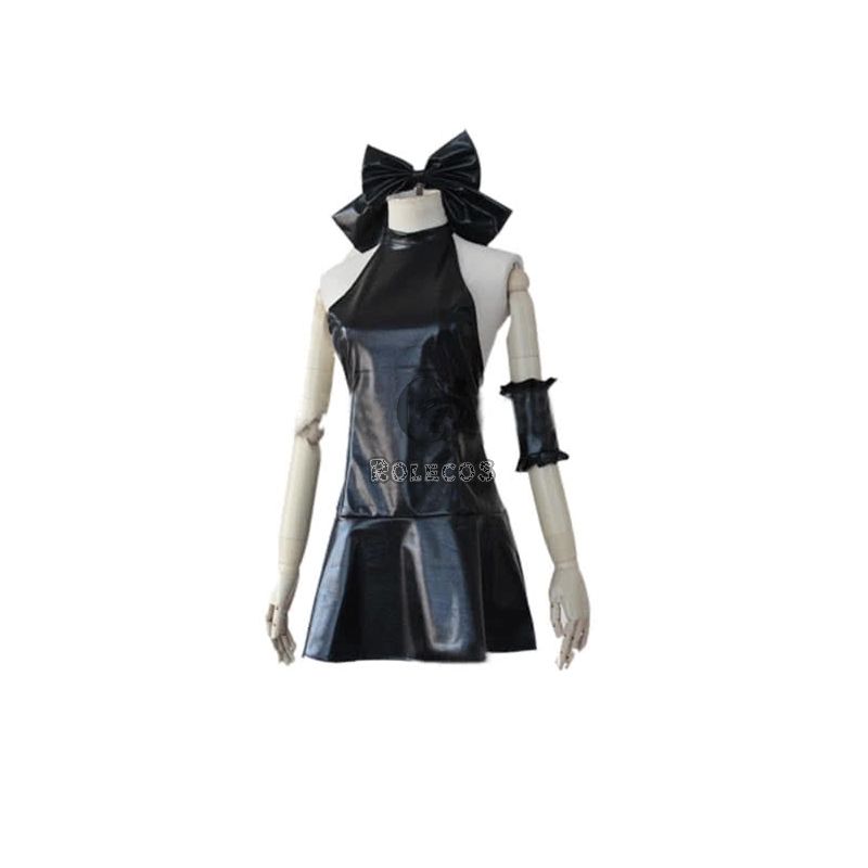 Fate/stay night Hollow Saber Black Dress Anime Cosplay Costumes