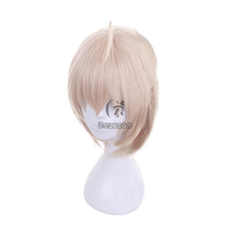 FateGrand Order Okita Souji Saber Blonde Medium Length Cosplay Wigs