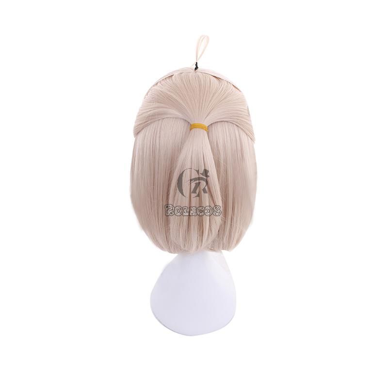FateGrand Order Okita Souji Saber Blonde Medium Length Cosplay Wigs
