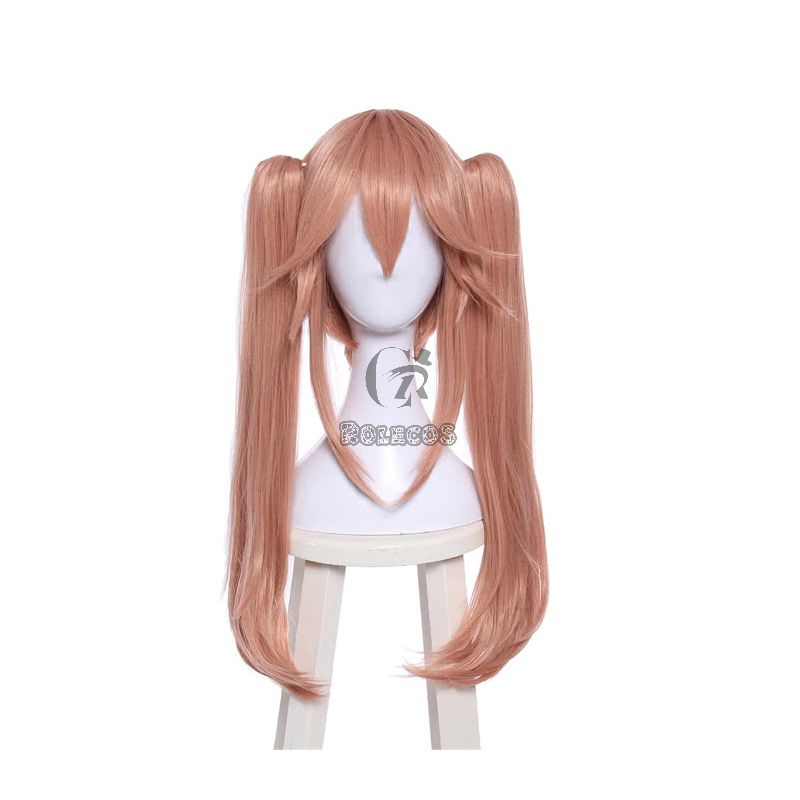 Fate/Grand Order Tamamo-no-Mae Long Peach  Synthetic Anime Cosplay Wigs