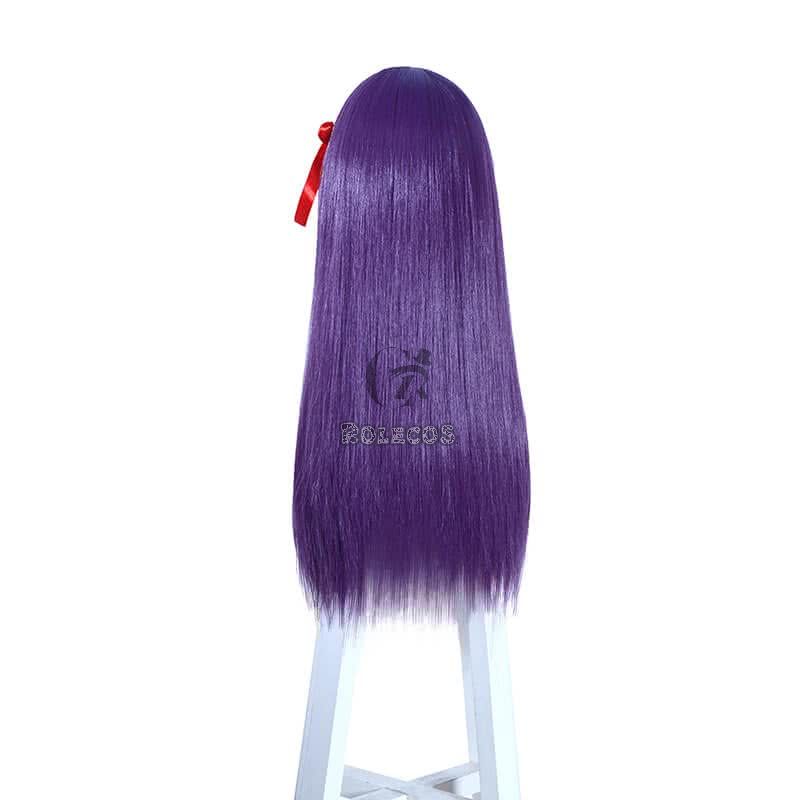 Fate/Stay night Sakura Matou  Long straight Purple Cosplay Wigs