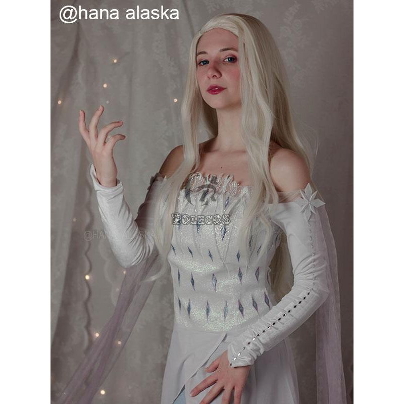 Film Elsa Blonde Long Cosplay Wigs