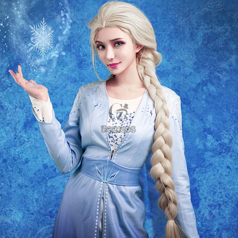 Film Elsa Cosplay Costume 